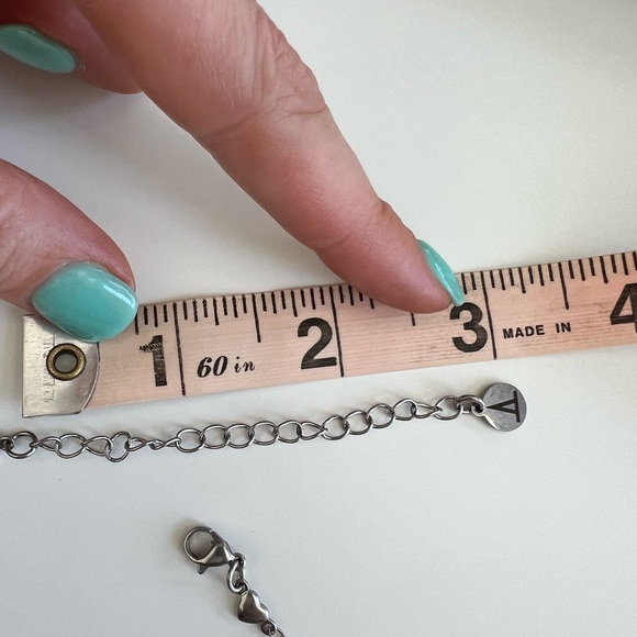 Rose quartz heart necklace - Picture 6 of 7